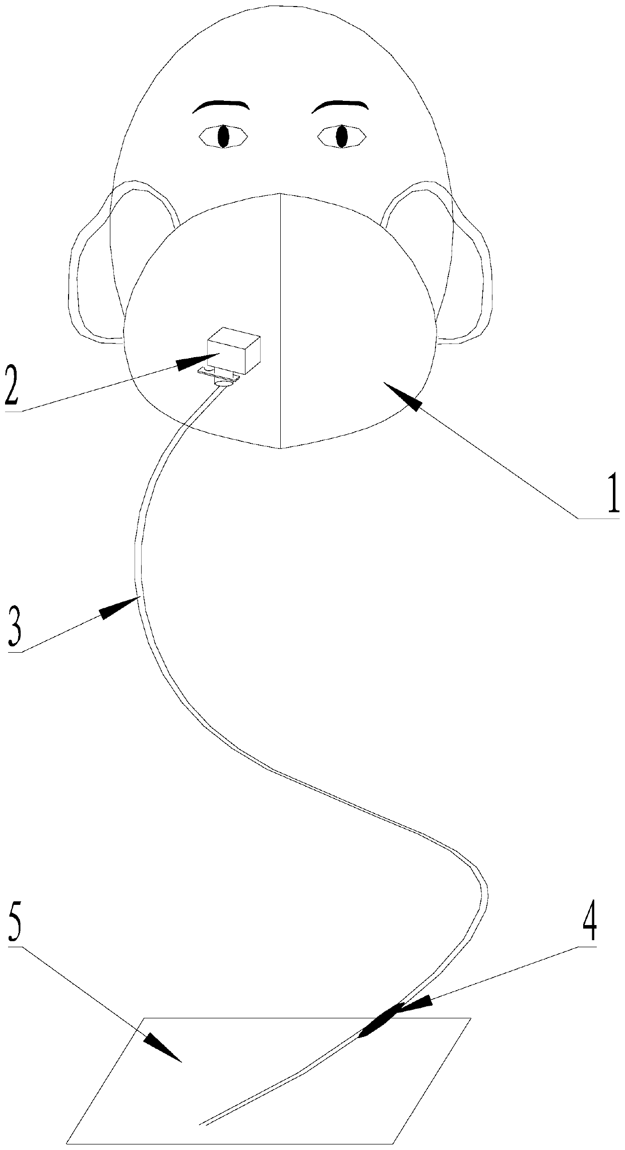 Mask facilitating water drinking