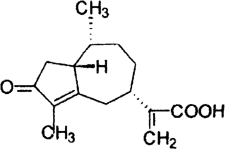 Method for preparing rupestonic aid