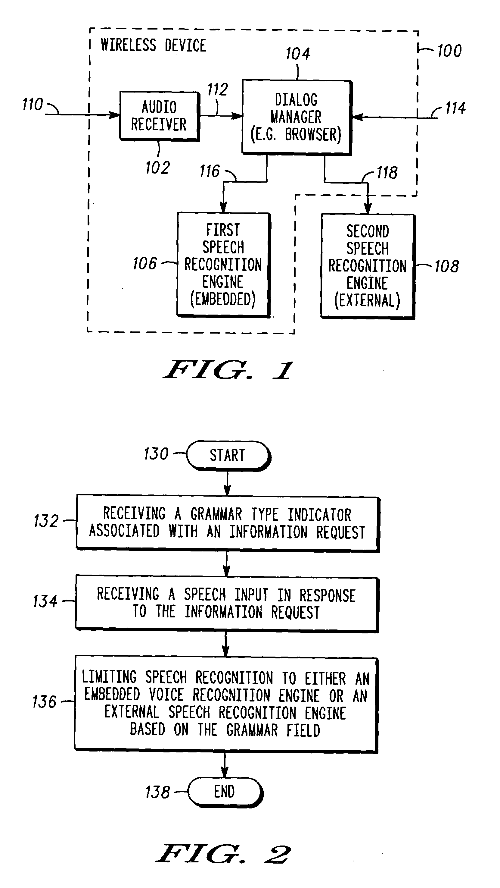 Method and apparatus for selective distributed speech recognition