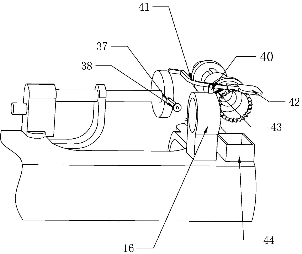 Progressive wooden bead manufacturing device