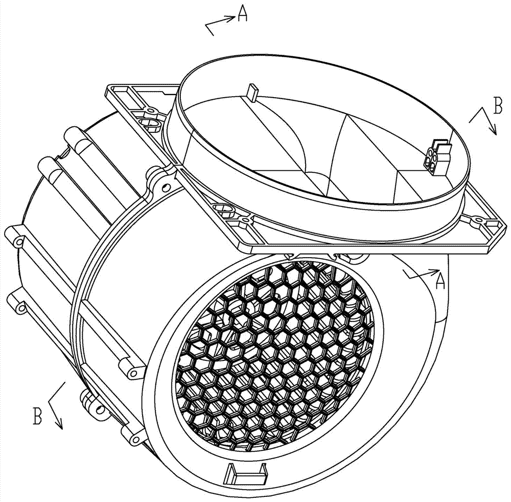 Small-size centrifugal fan for extractor hood