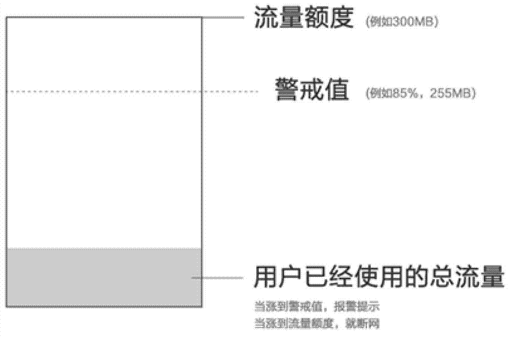 Method, apparatus and device for monitoring data traffic