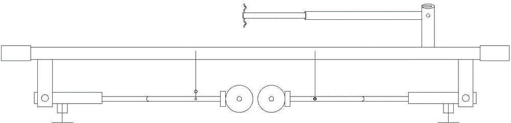 GPS (Global Positioning System) positioning module applicable to stretcher bed equipped with transfusion bracket