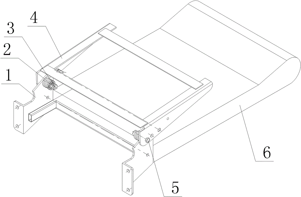 Upturning self-resetting mechanism of passenger car seat cushion