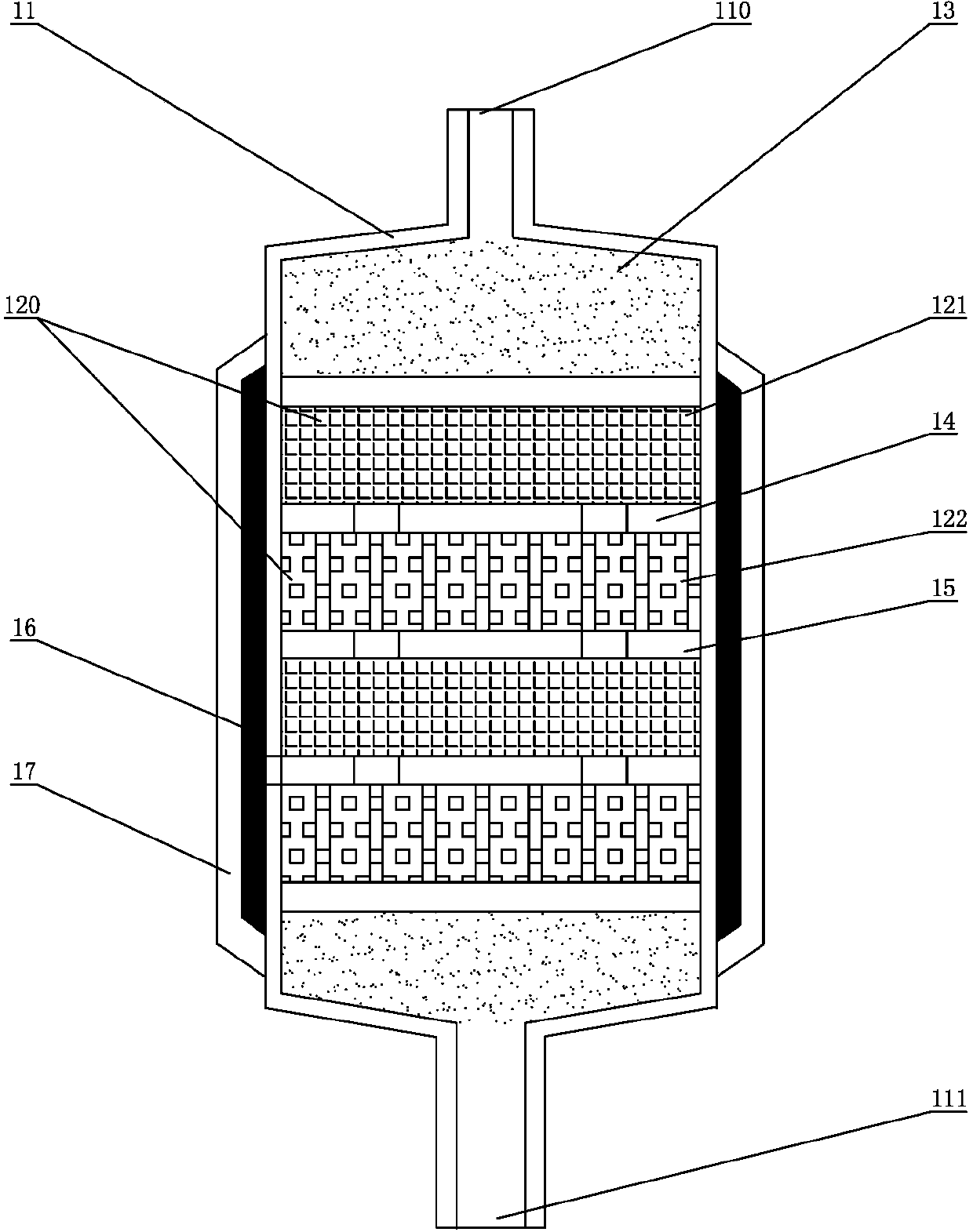 Demulsification column, and apparatus using demulsification column and capable of realizing on-line automatic demulsification during extraction