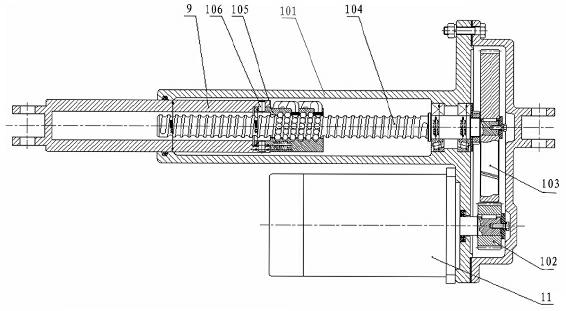 Electric drive pusher type steering system controlled by coupling force and displacement and control method