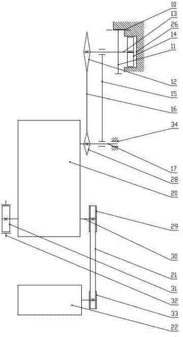 Horizontal planet gear ring walking beam pumping unit