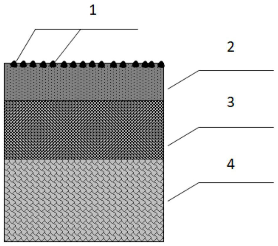 Asphalt pavement embedded with anti-skid wear-resistant stones and construction method of pavement