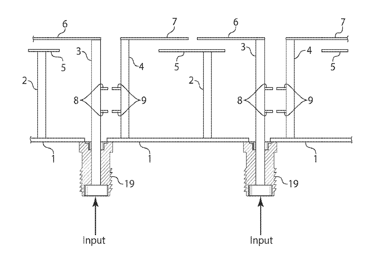 Planar ultrawideband modular antenna array having improved bandwidth