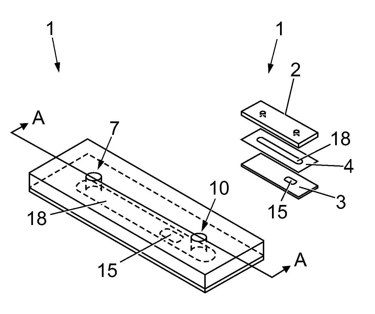 Microfluidic device for assessing object/test material interactions