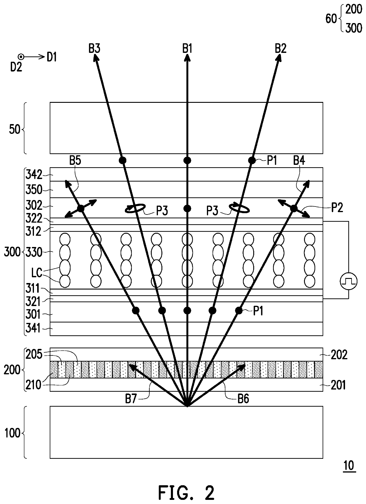 Viewing angle switch module and display apparatus