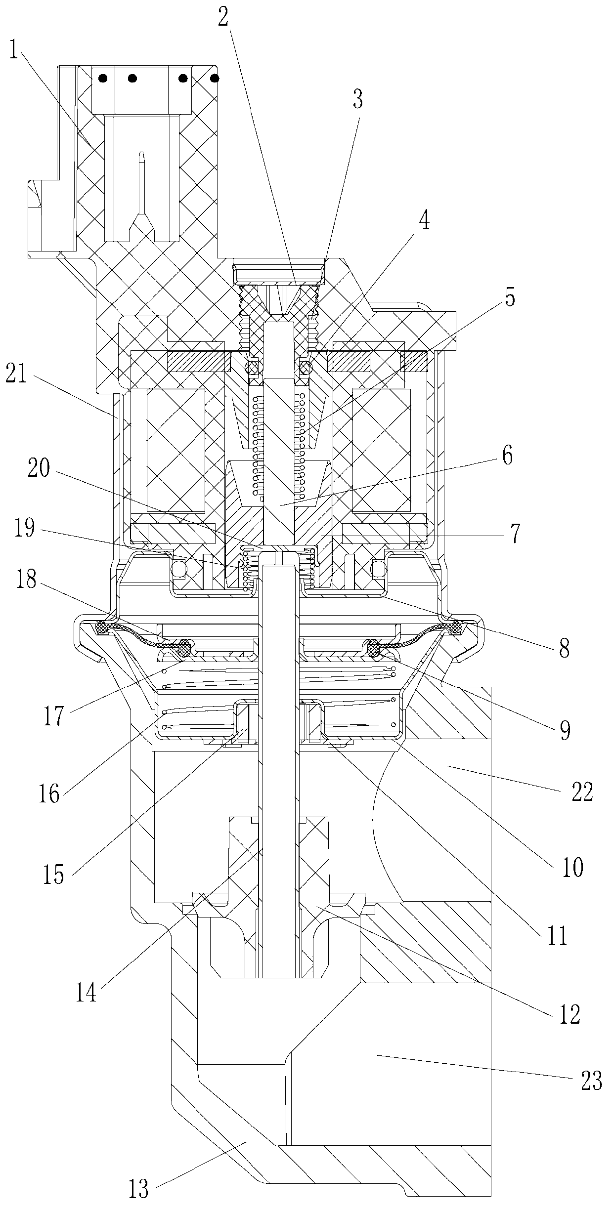 Diaphragm plate type idle speed control valve