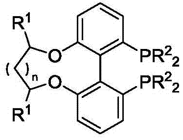 Center chirality-axial chirality electron deficiency diphosphine ligand as well as synthesis and application thereof