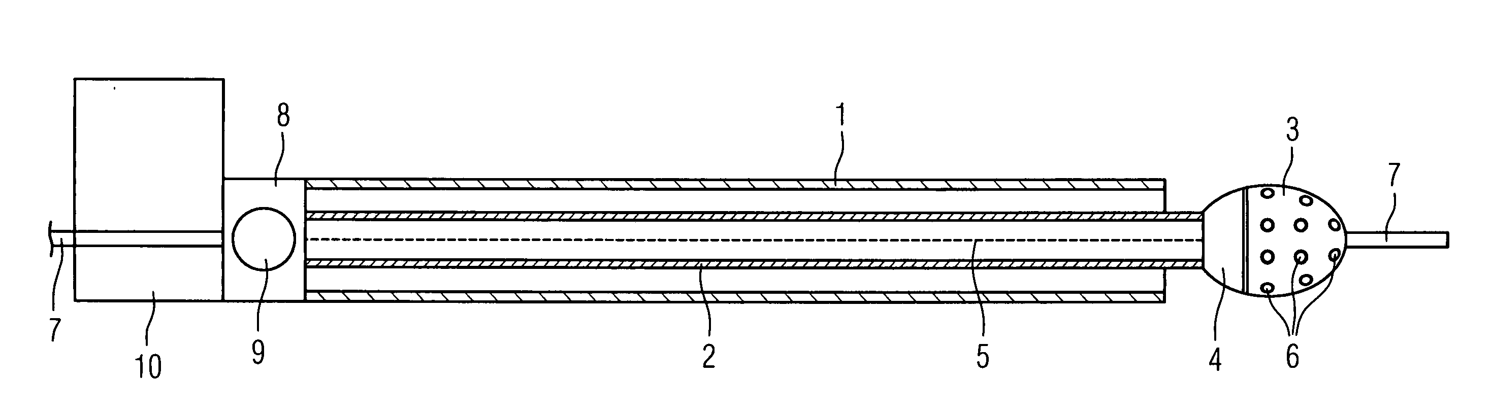 Device for applying and monitoring medical rotablation