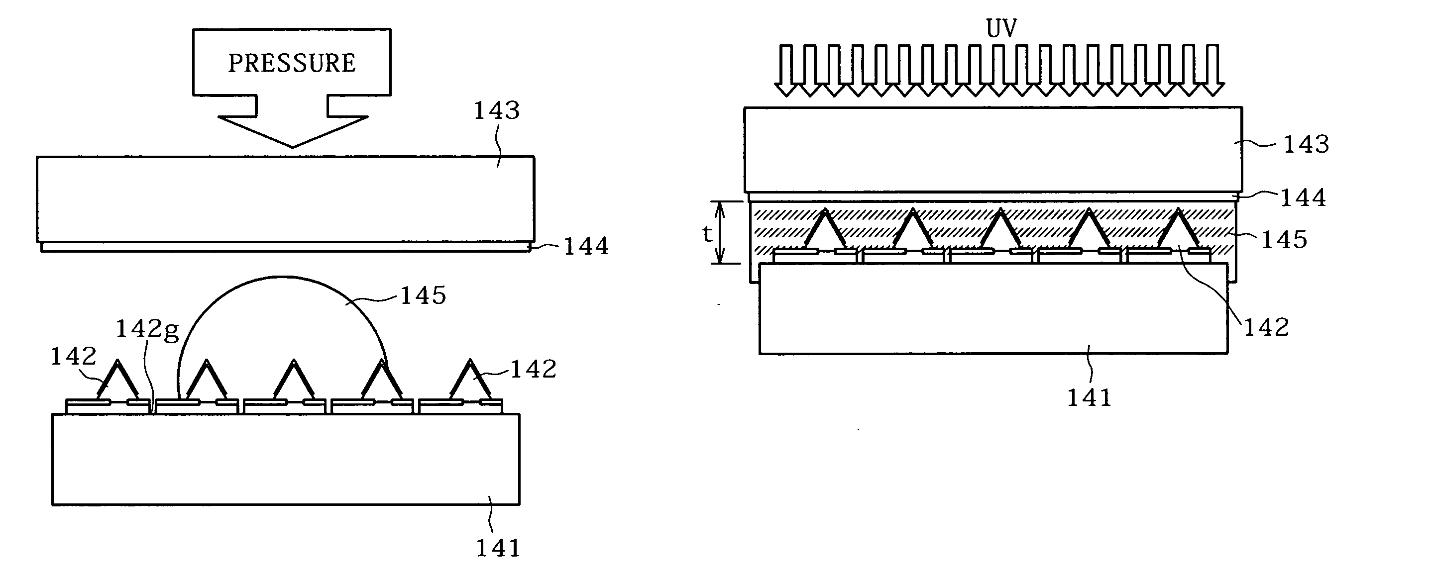 Transferring semiconductor crystal from a substrate to a resin