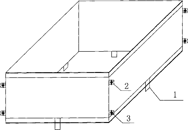 Manufacturing mold of structural surface model in direct shear test