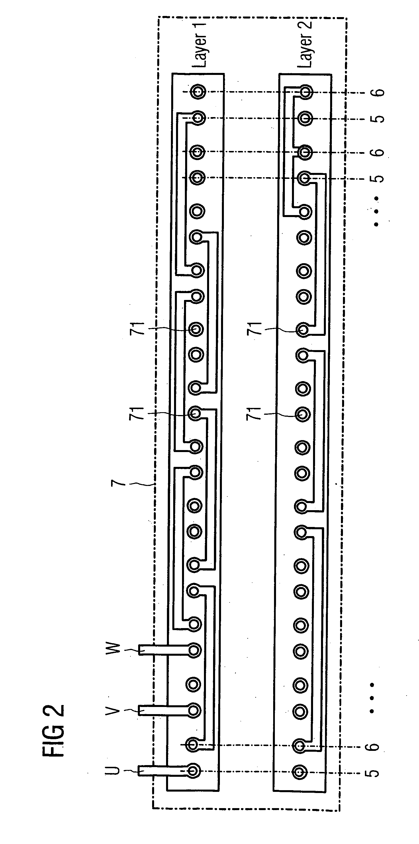 Electric machine with a circuit board for wiring lines of a winding system