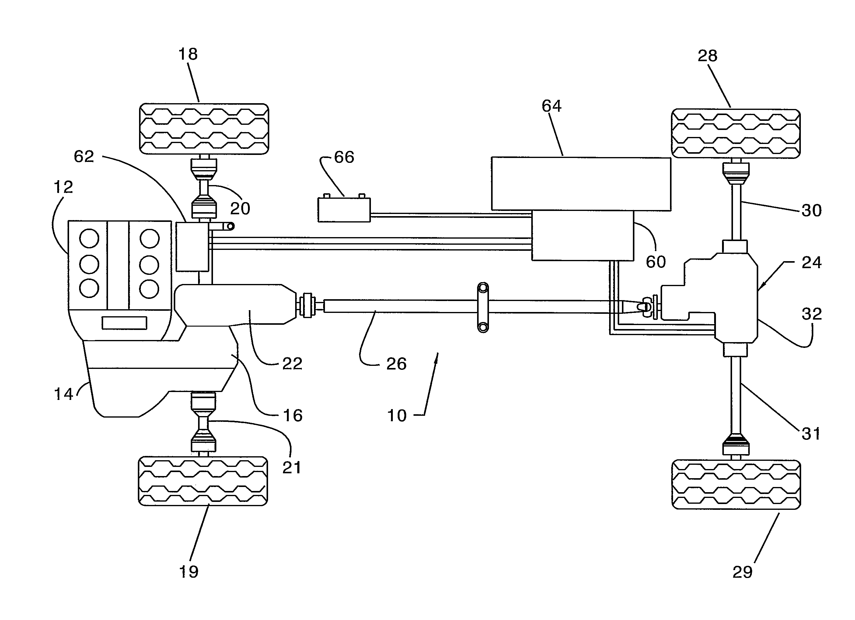 Axle drive unit for a hybrid electric vehicle