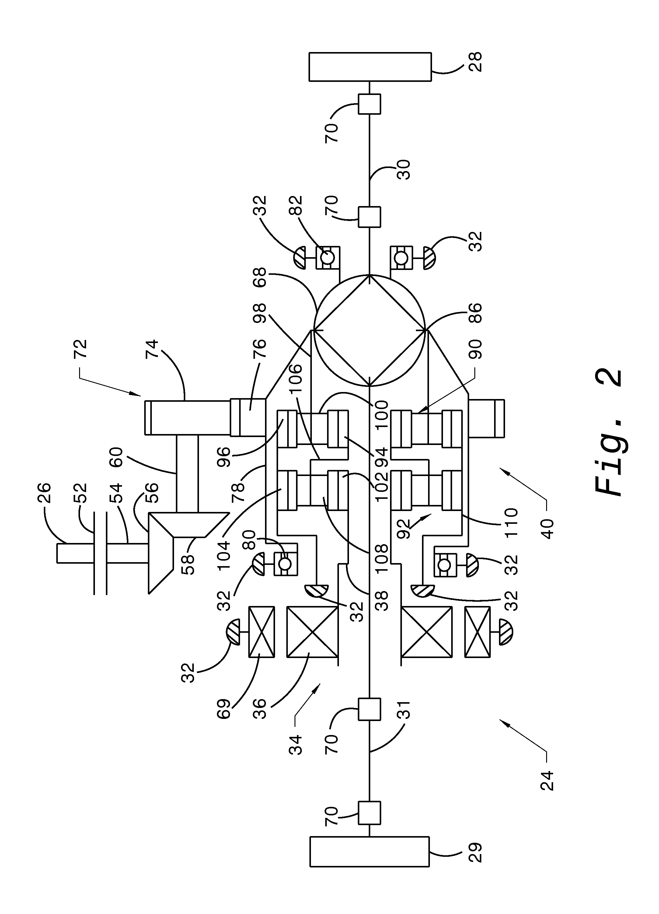 Axle drive unit for a hybrid electric vehicle