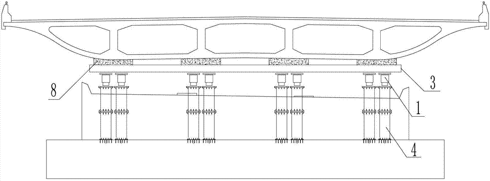 Integral synchronous rotary jacking construction method for small radius horizontal curved bridge