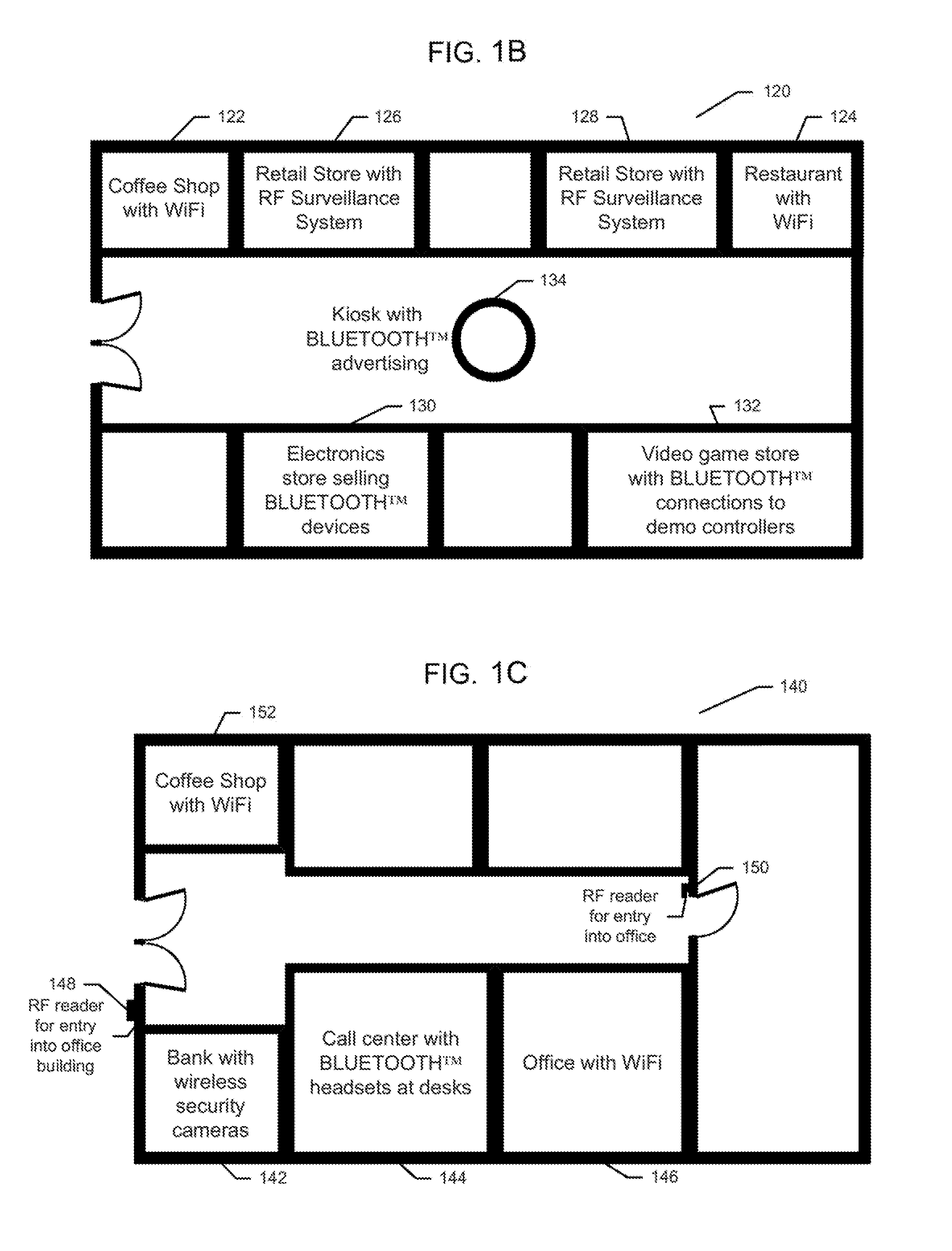 Systems and methods for indoor geolocation based on yield of RF signals