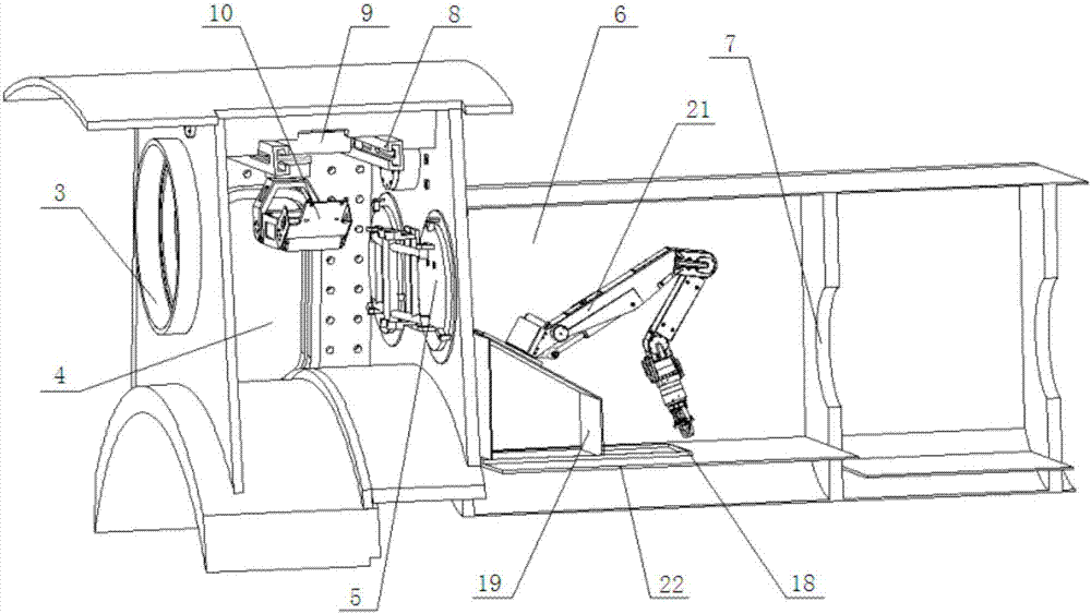 A mud-water balance shield machine auxiliary tool change device and its use method