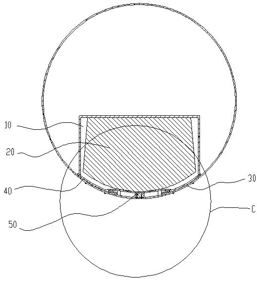 Flight vehicle airbag mounting device