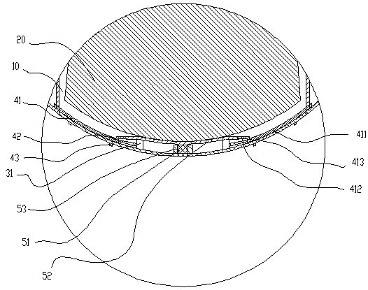 Flight vehicle airbag mounting device