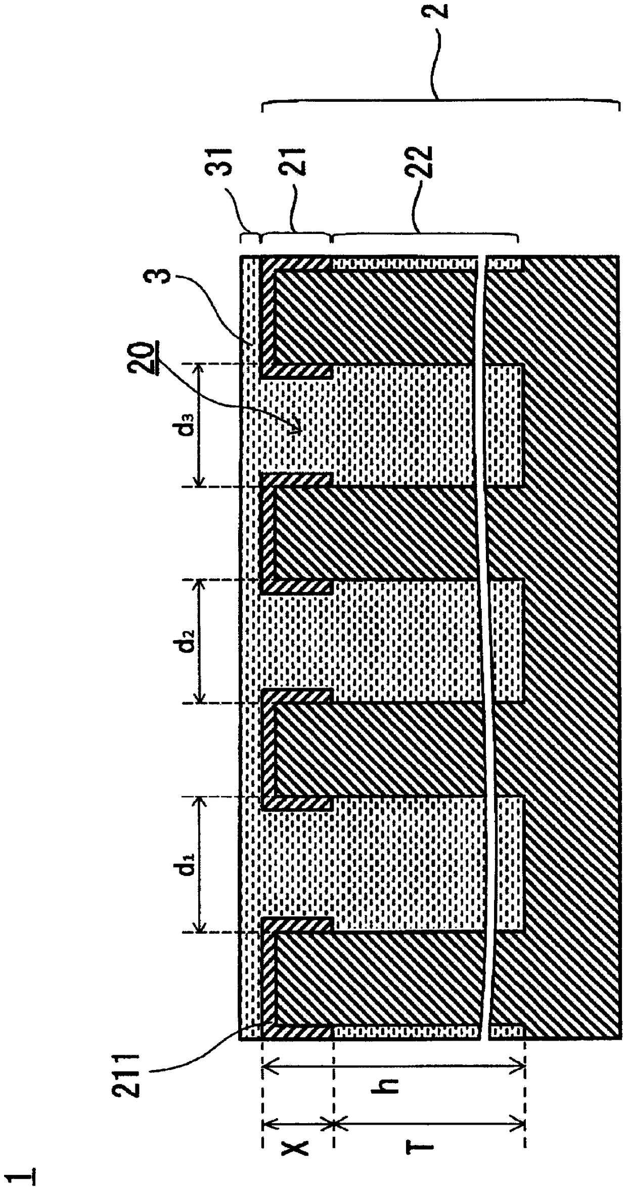 Soil-resistant structure and automobile component provided with said soil-resistant structure