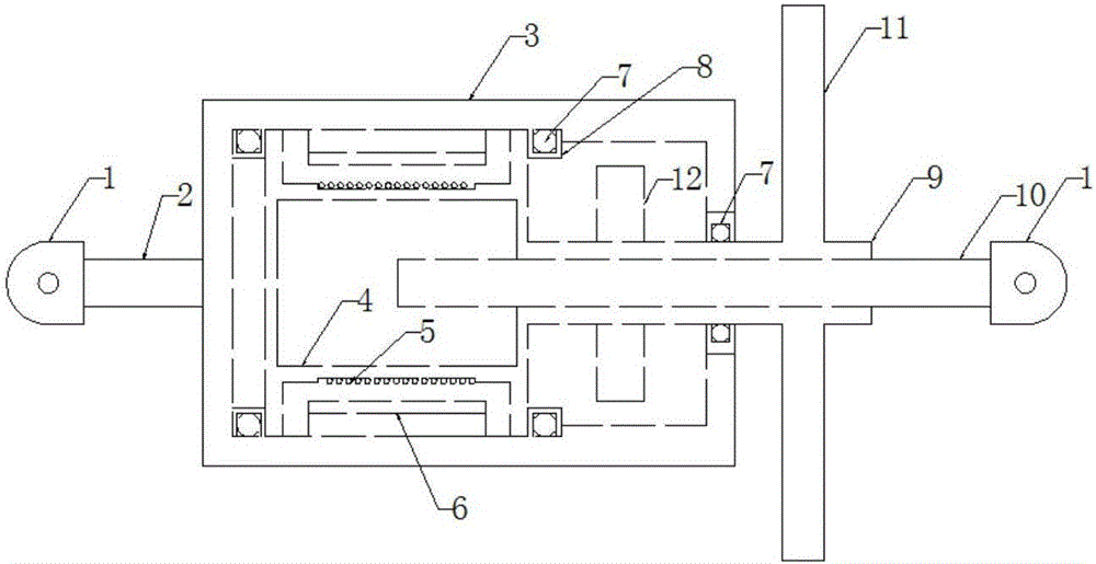 Parallel type acceleration inert energy dissipation device