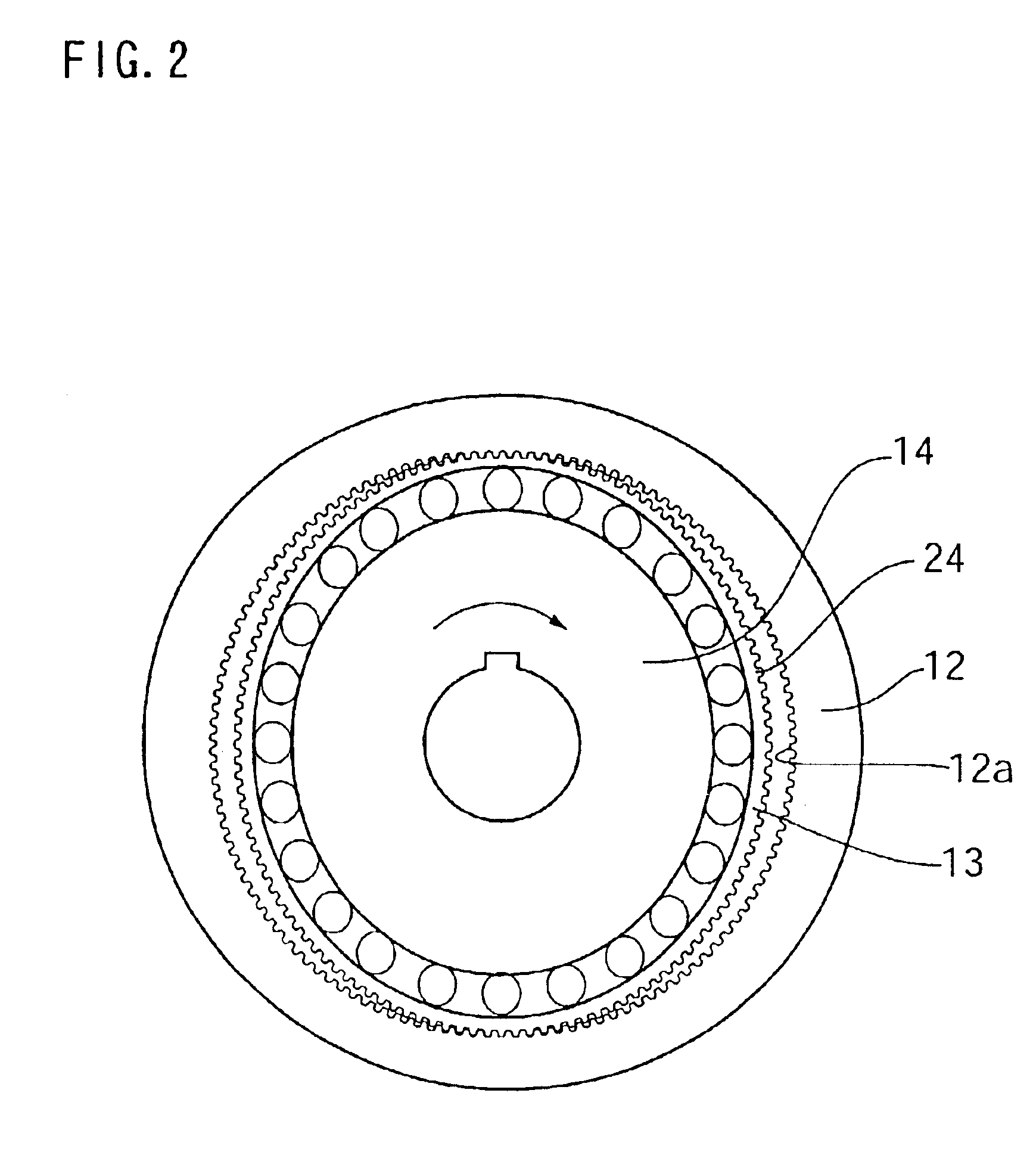 Silk hat shaped wave gear device