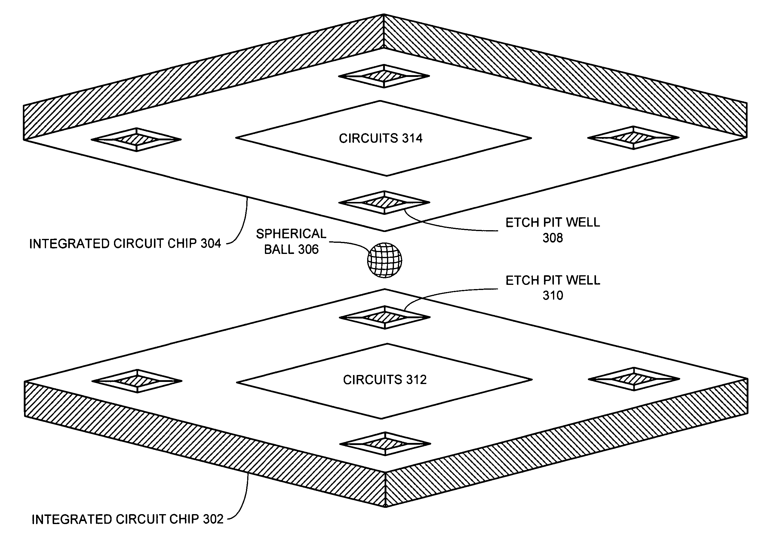 Method and apparatus for precisely aligning integrated circuit chips