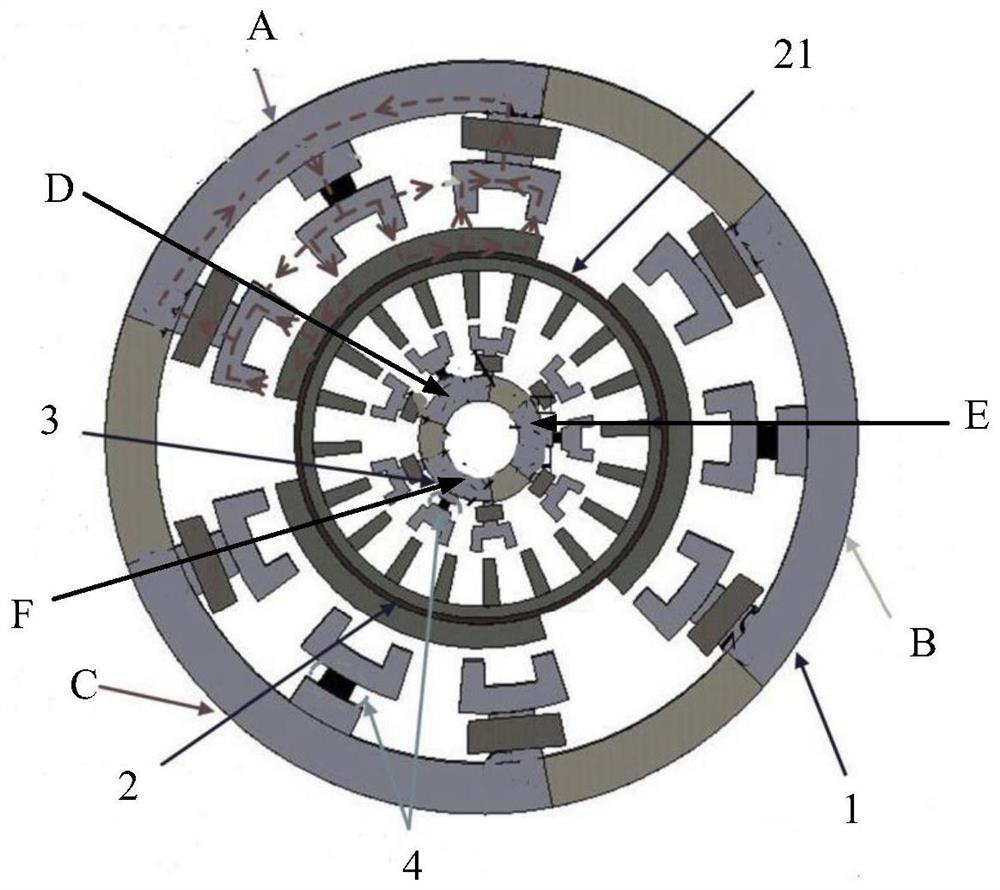 A doubly salient pole hybrid excitation motor for industrial robots and its control system