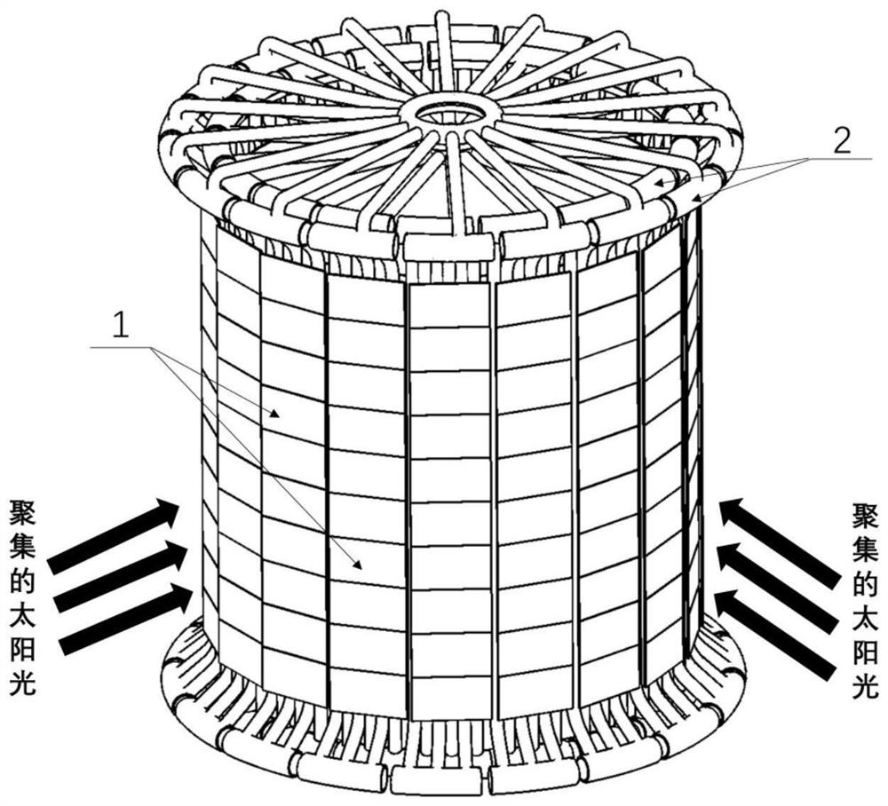 Ultra-supercritical tower type solar heat absorber