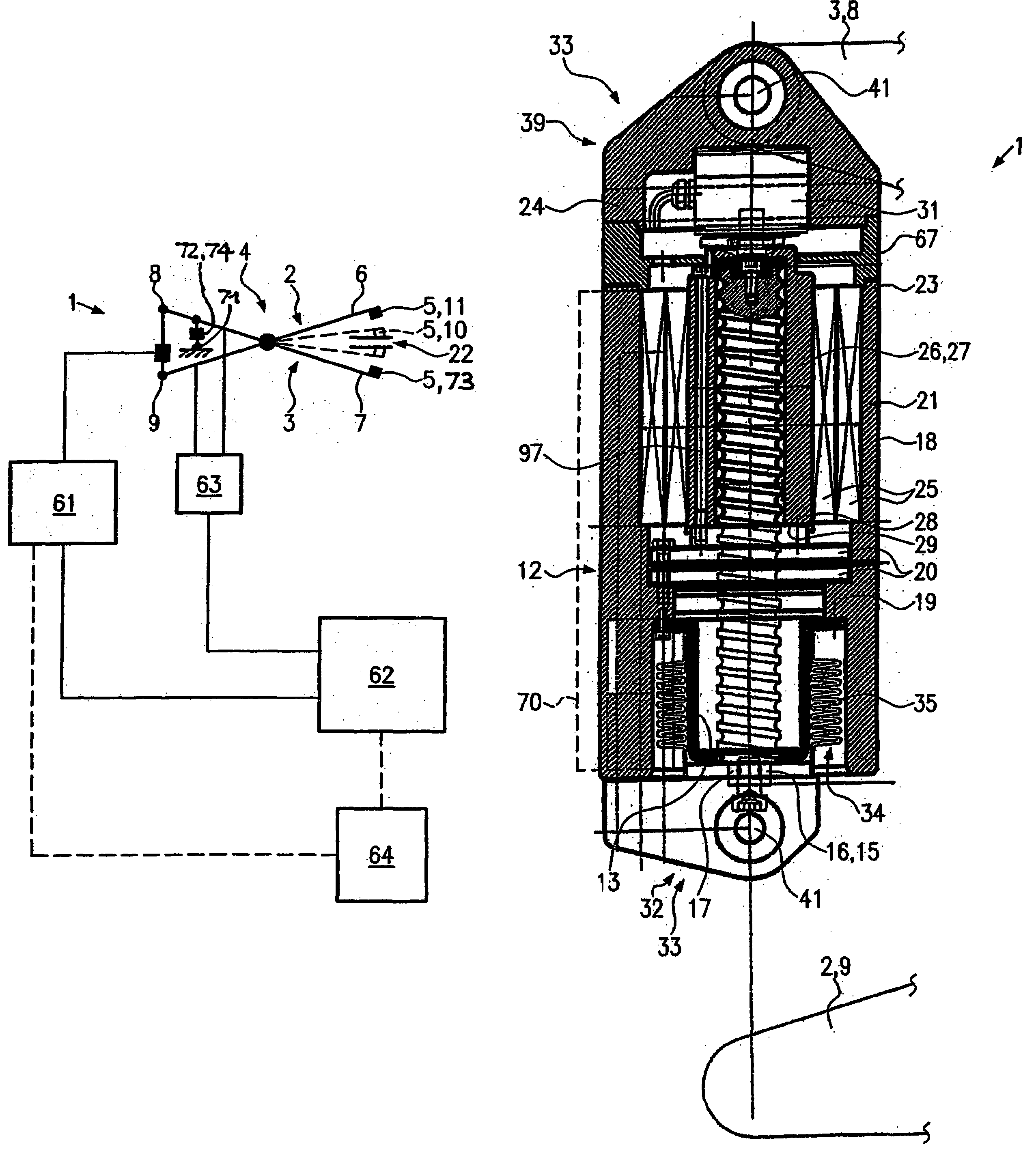 Drive device for welding tongs