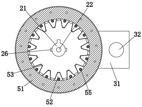 A surface treatment device for powder metallurgy metal parts