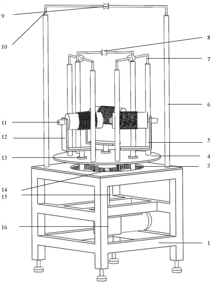 An all-in-one machine for primary twisting, plying, and multiple twisting for ceramic fibers