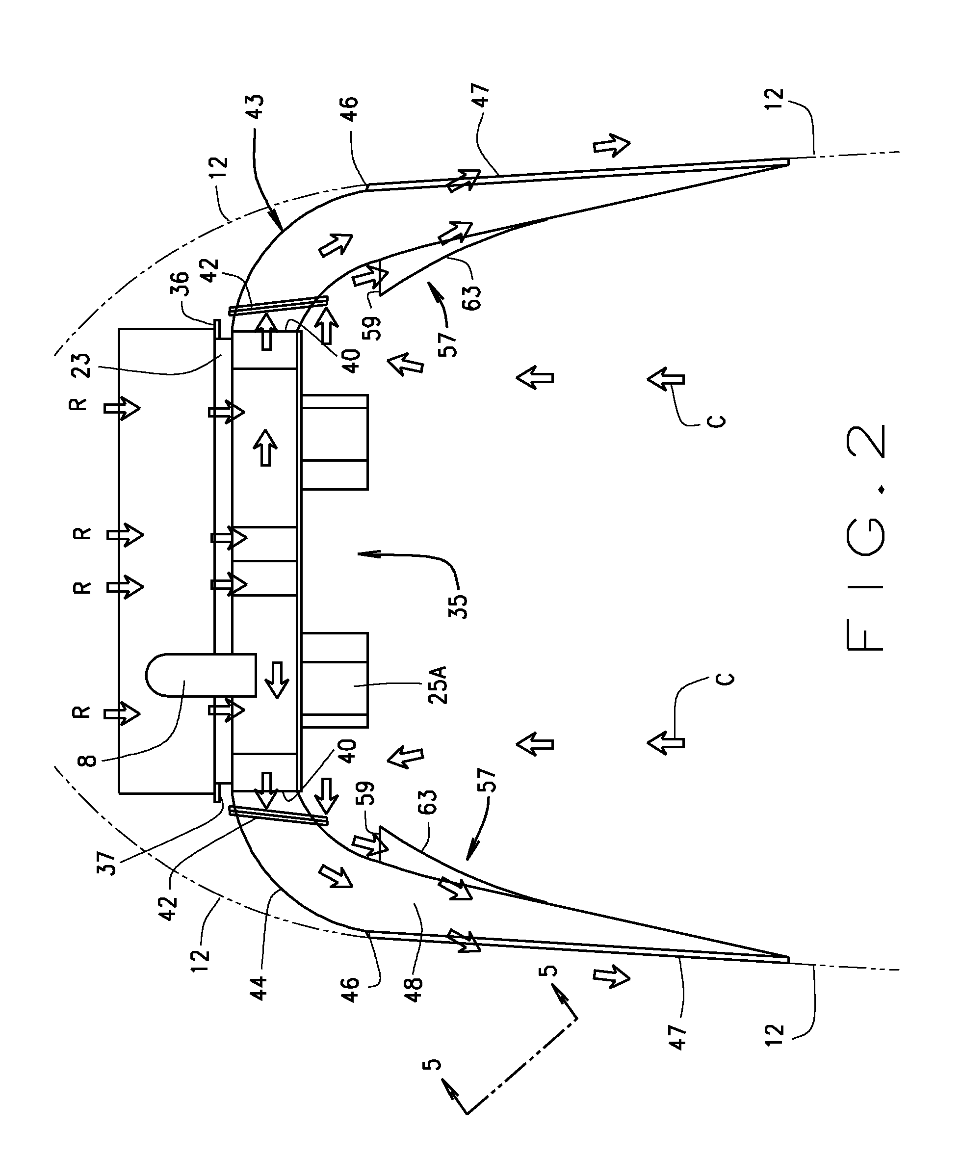 Air management system for heavy duty truck under-hood heat control