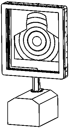 A kind of photoelectric target with concealed target turning mechanism