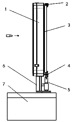 A kind of photoelectric target with concealed target turning mechanism