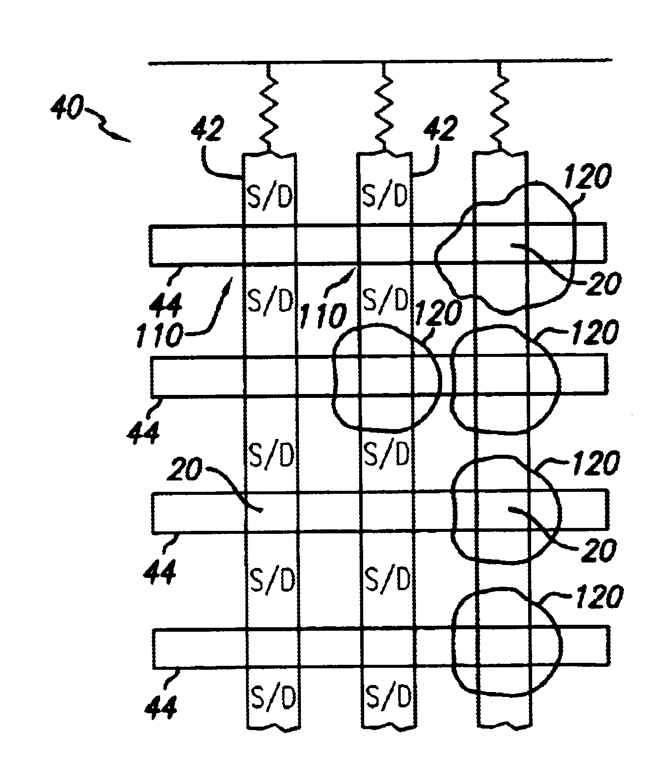 Molecular wire crossbar flash memory