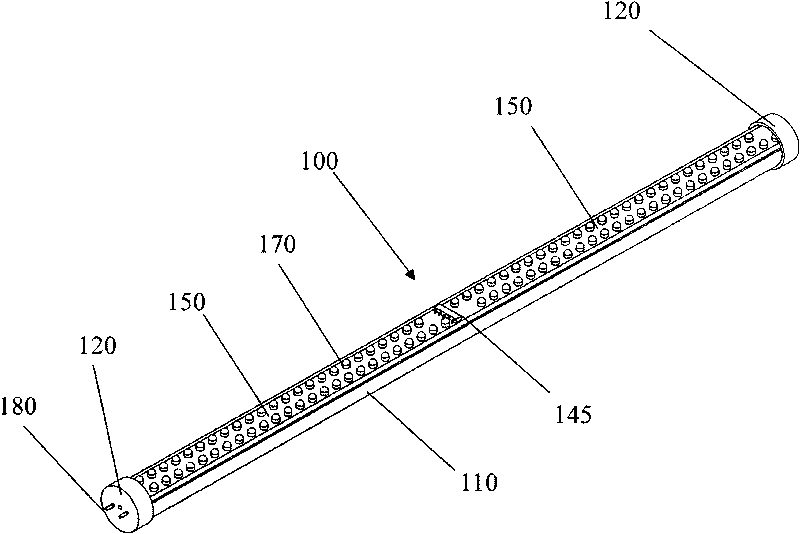 Safe light emitting diode (LED) lighting tube