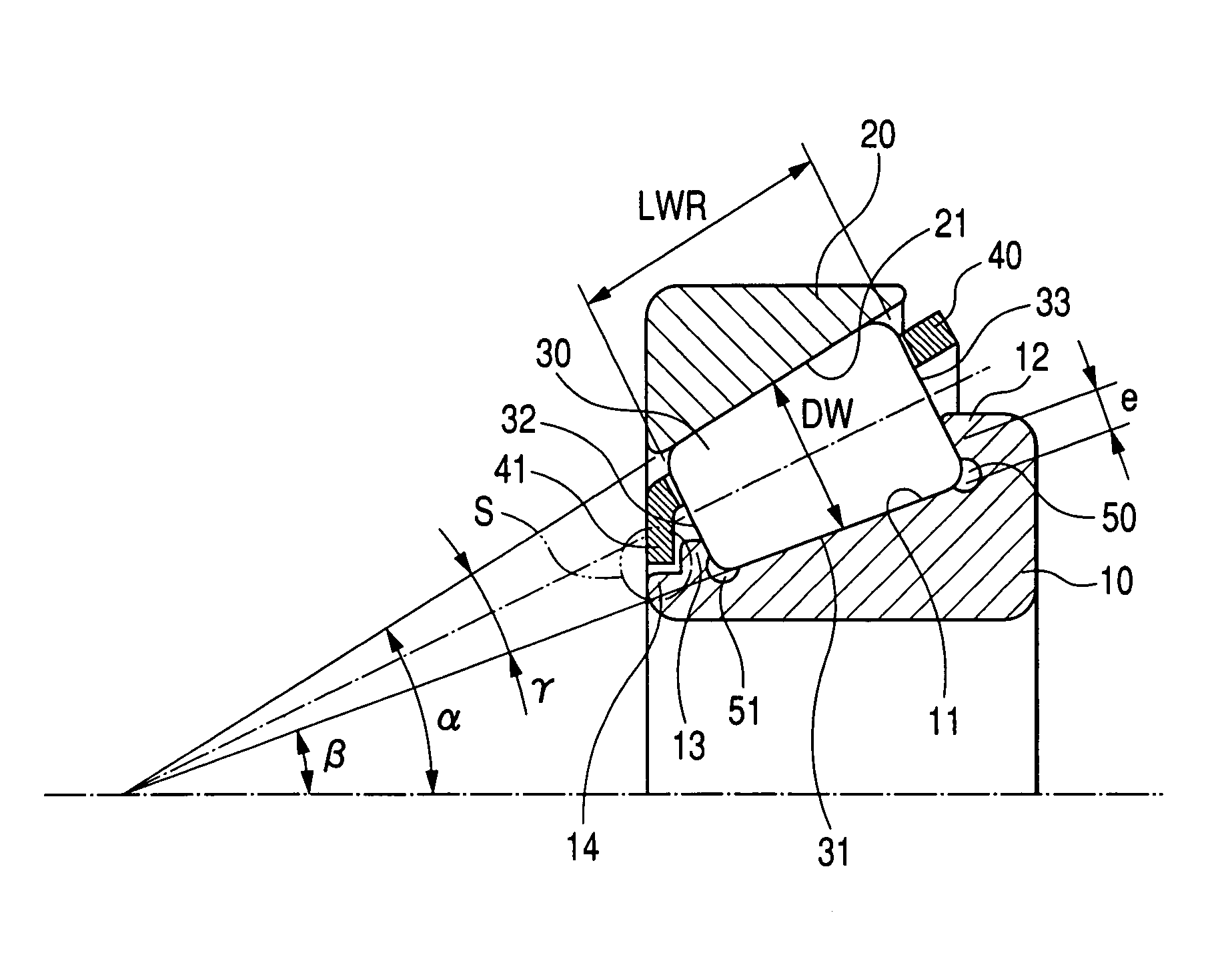 Tapered roller bearing, tapered roller bearing apparatus, and automotive pinion shaft supporting apparatus utilizing same tapered roller bearing apparatus