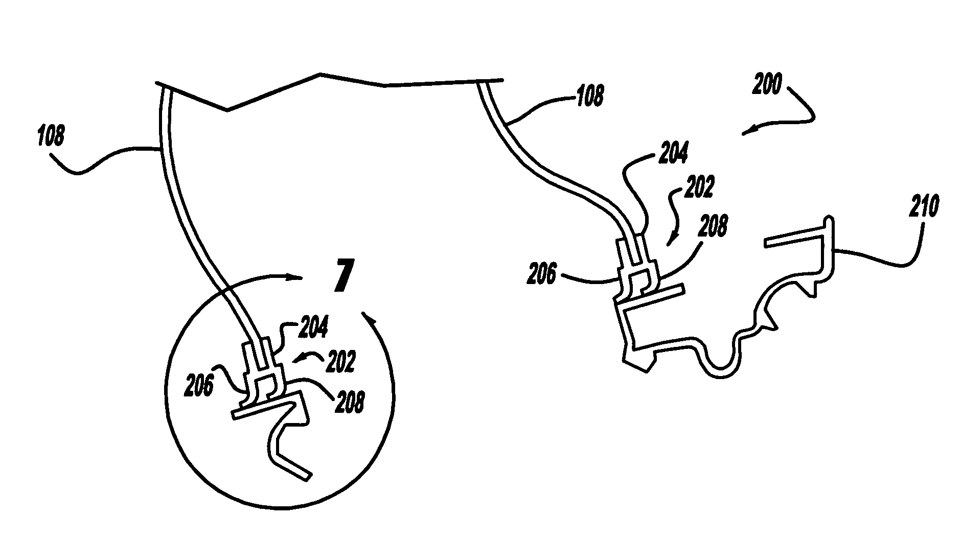 Air duct seal for HVAC case