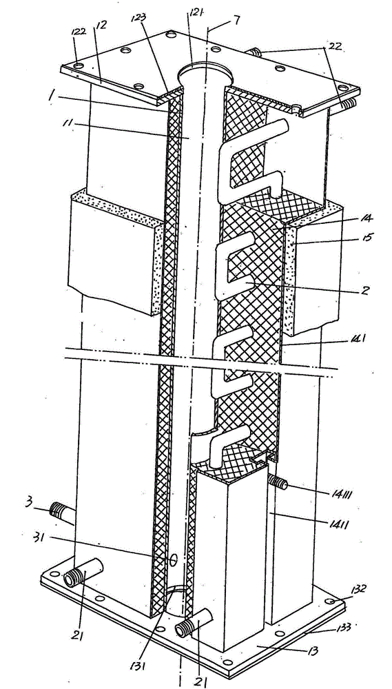 Optical fiber cooling device