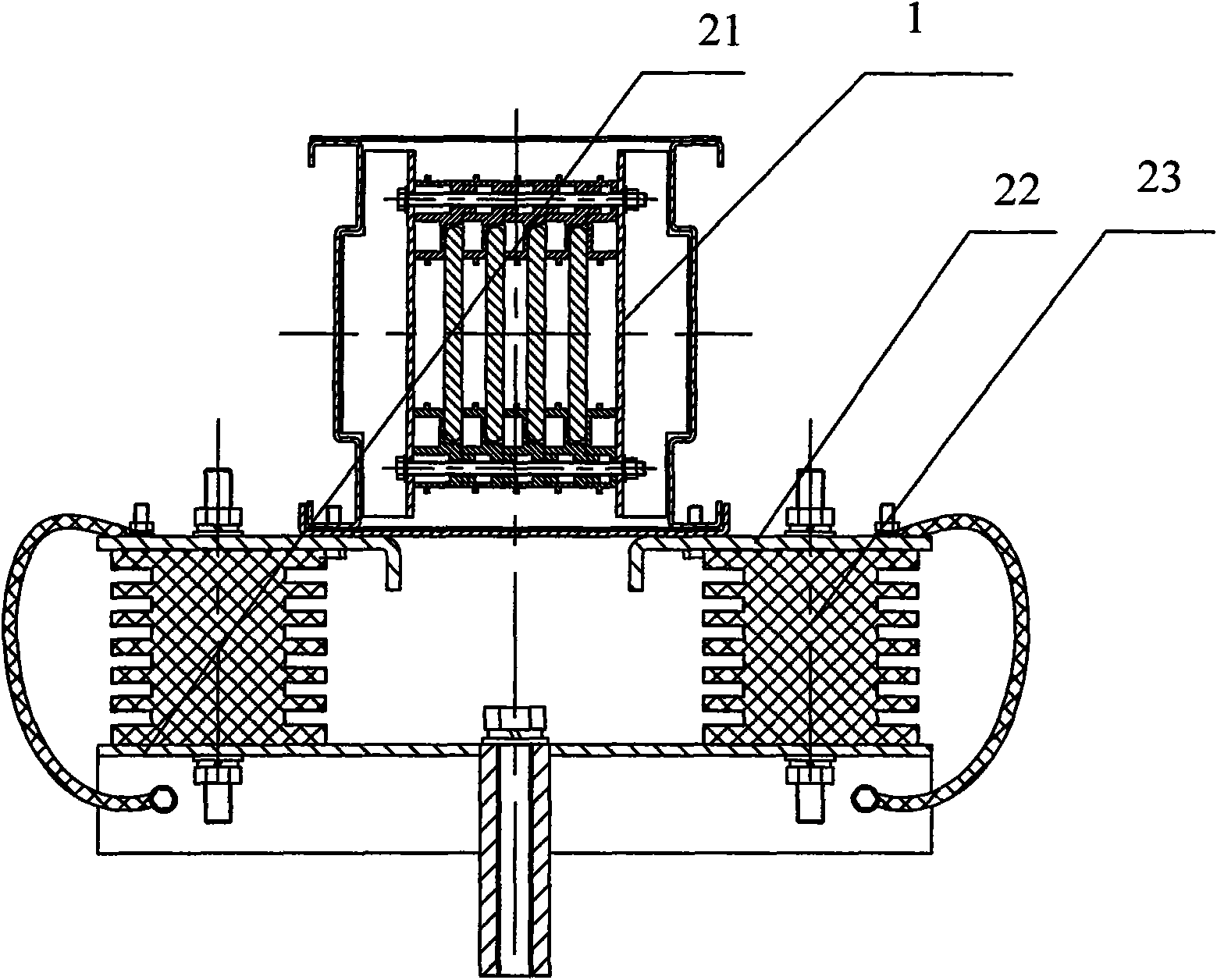 Bus duct system special for wind power generation