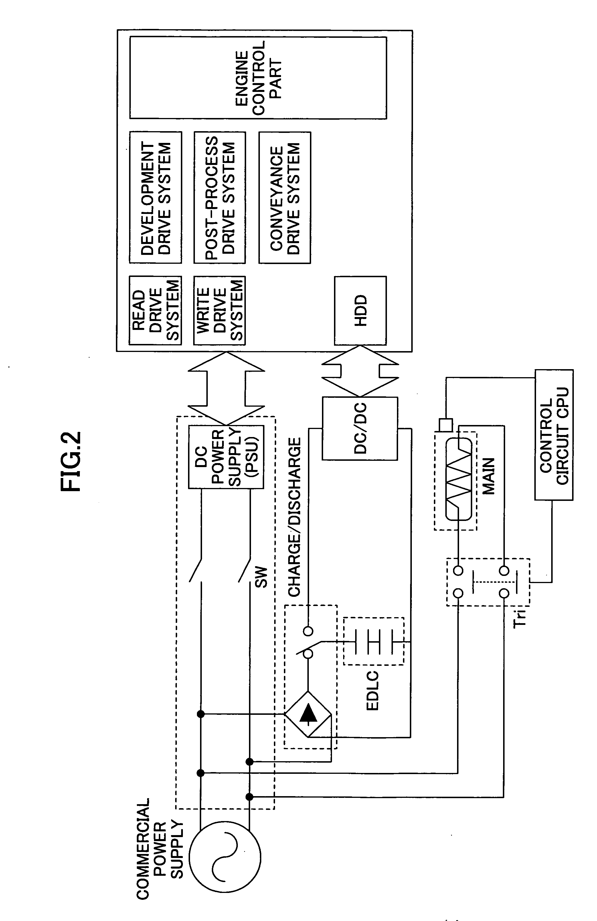 Electric power supply control device, heating device and fixing device