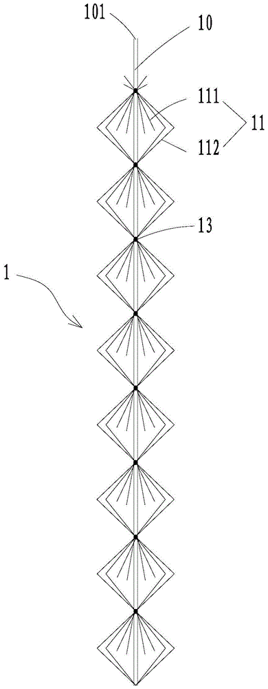 Artificial root filler unit, biological carrier and biofilm bioreactor module