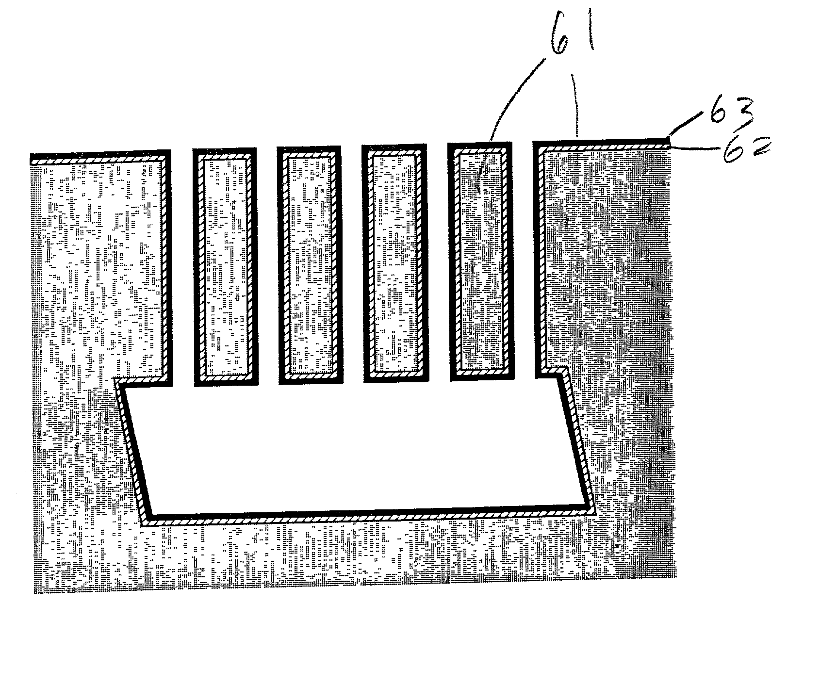 Triple layer isolation for silicon microstructure and structures formed using the same