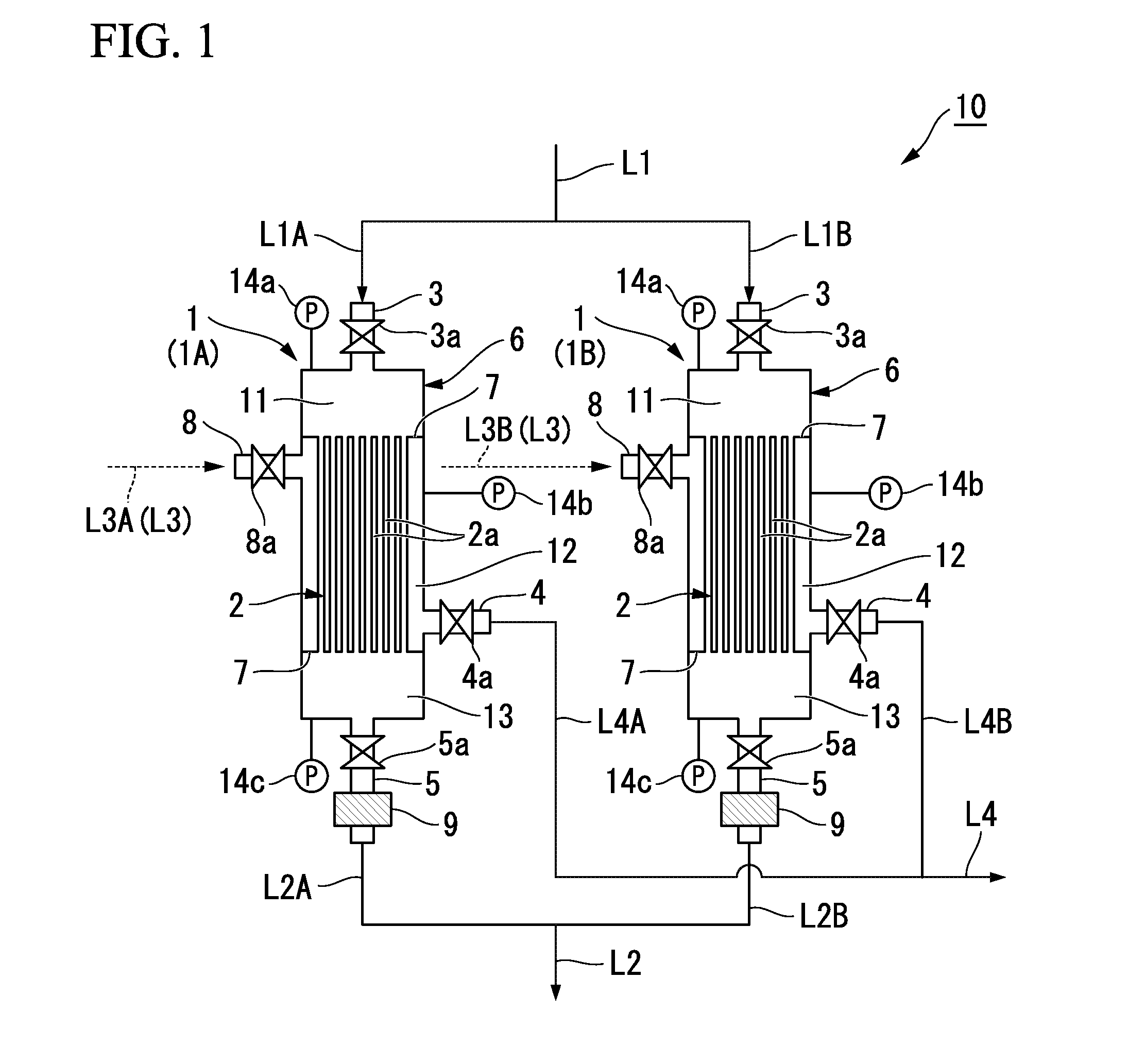 Method for operating gas separation device